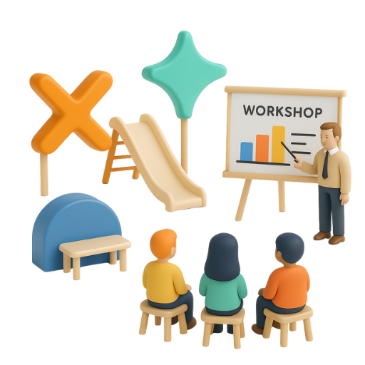 กิจกรรม Active Learning กับวิทยากร PLEARN ที่กำลังสอนผ่านการลงมือทำ Active Learning